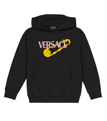 Versace Kids Printed cotton hoodie
