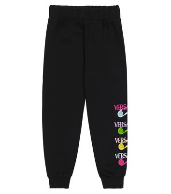 Versace Kids Safety Pin cotton sweatpants