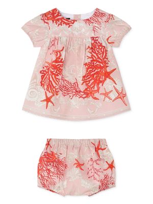 Versace Kids sea life-print dress set - Pink