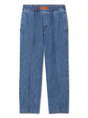 Versace Kids straight-leg cotton jeans - Blue