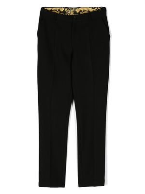Versace Kids straight-leg tailored trousers - Black