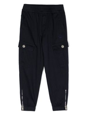Versace Kids tapered cargo trousers - Blue