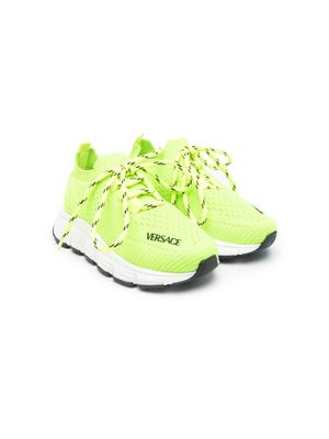Versace Kids Trigreca low-top sneakers - Green