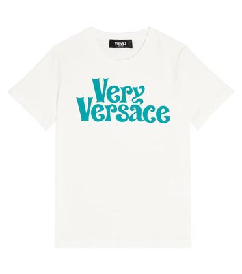 Versace Kids Very Versace cotton jersey T-shirt