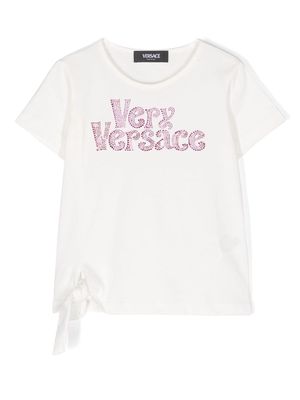 Versace Kids Very Versace-motif T-shirt - White