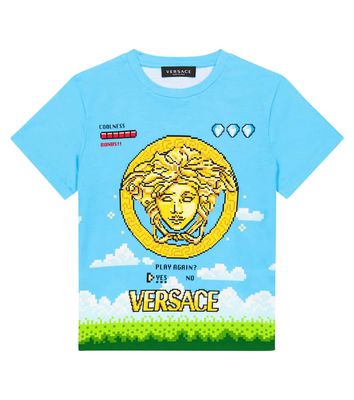 Versace Kids Video Game Medusa cotton T-shirt