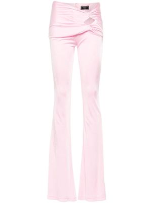 Versace knotted flared trousers - Pink