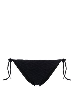 Versace La Greca jacquard bikini bottom - Black