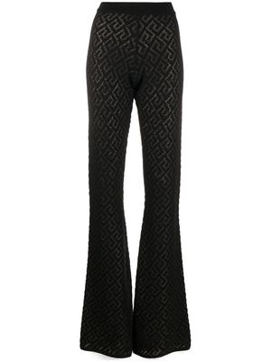 Versace La Greca knit trousers - Black