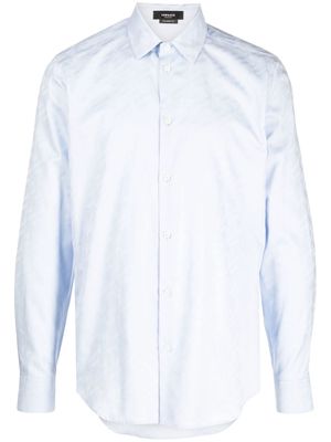 Versace La Greca logo-jacquard shirt - Blue