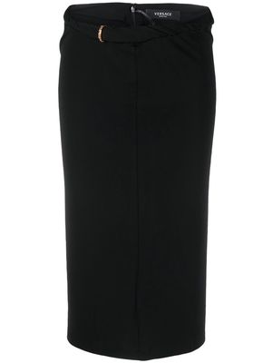 Versace La Greca midi skirt - Black