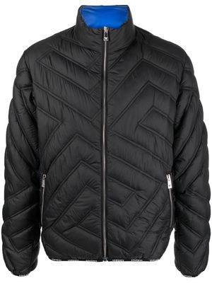 Versace La Greca reversible puffer jacket - Black