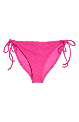 Versace La Greca String Bikini Bottoms in Pink