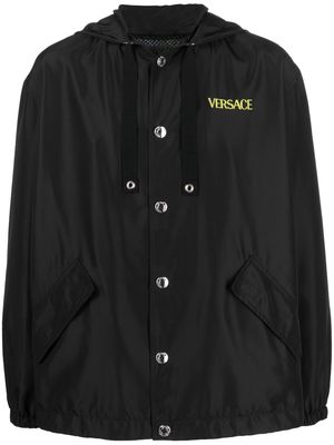 Versace La Maschere hooded jacket - Black