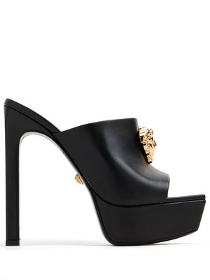 Versace La Medusa 140mm platform mules - Black