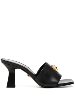 Versace La Medusa 80mm leather mules - Black