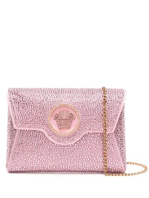 Versace La Medusa Crystal clutch bag - Pink