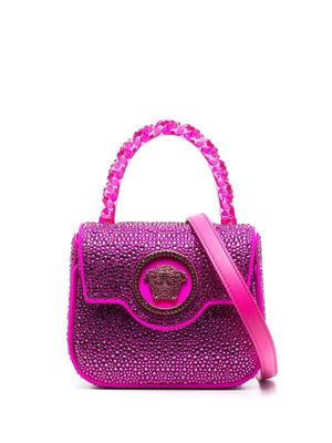Versace La Medusa crystal mini bag - Pink
