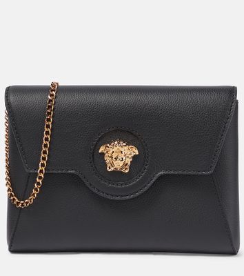 Versace La Medusa leather wallet on chain