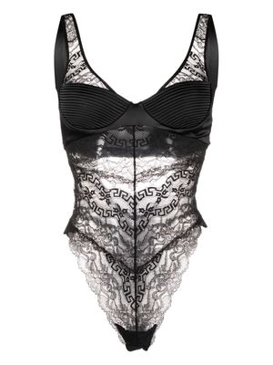 Versace lace-detail bodysuit - Black