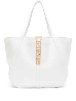 Versace large Greca Goddess tote bag - White