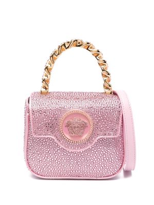 Versace Le Medusa crystal-embellished tote bag - Pink