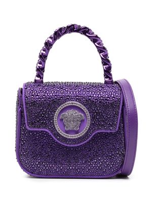 Versace Le Medusa embellished tote bag - Purple