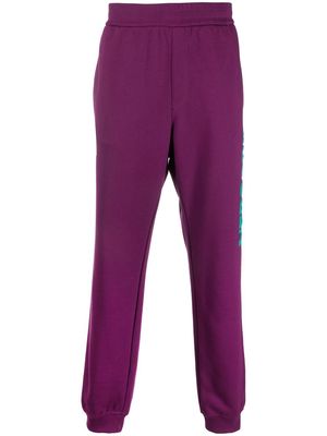 Versace logo-appliqué track pants - Purple