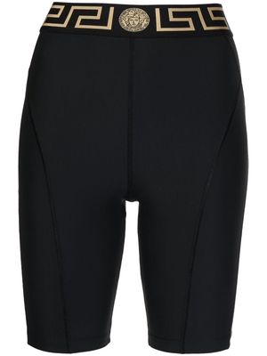 Versace logo-band shorts - Black