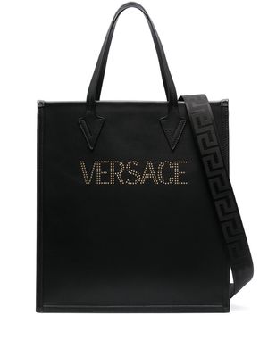 Versace logo-embellished tote bag - Black