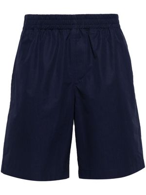 Versace logo-embroidered bermuda shorts - Blue