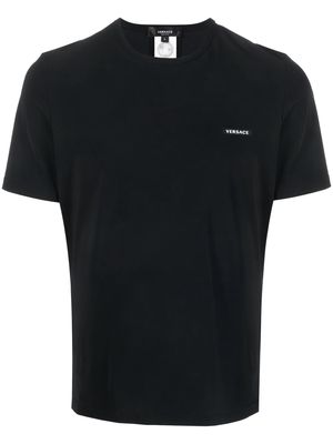 Versace logo-patch T-shirt - Black