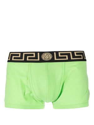 Versace logo-waist boxer briefs - Green