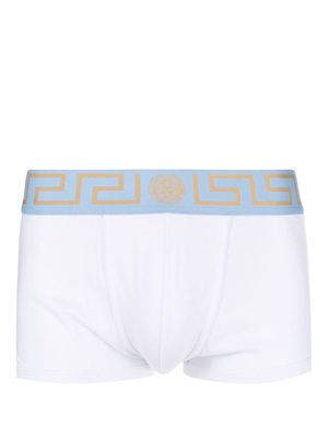 Versace logo-waist boxer briefs - White