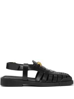 Versace Medusa '95 caged leather sandals - Black