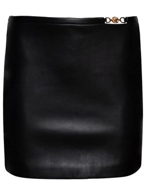 Versace Medusa '95 leather miniskirt - Black