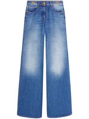 Versace Medusa 95 mid-rise flared jeans - Blue