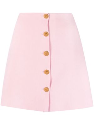 Versace Medusa A-line wool skirt - Pink