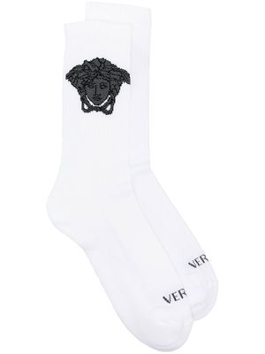 Versace Medusa ankle socks - White