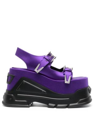 Versace Medusa Anthem platform sandals - Purple