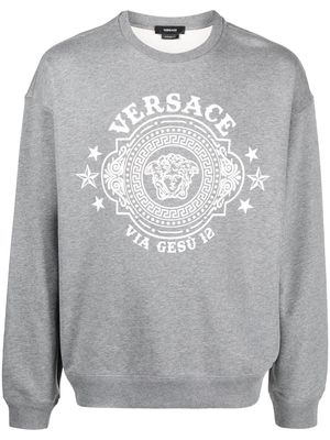 Versace Medusa Badge sweatshirt - Grey