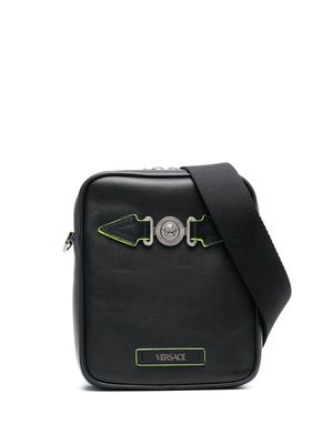 Versace Medusa Biggie leather crossbody bag - Black