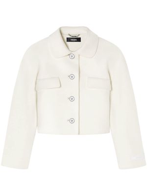 Versace Medusa-button cropped jacket - White
