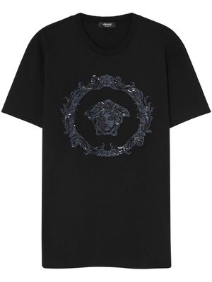 Versace Medusa Cartouche cotton T-shirt - Black