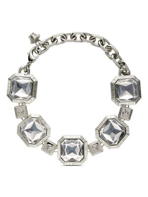 Versace Medusa crystal necklace - Silver