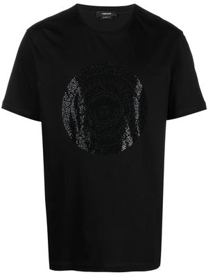 Versace Medusa-embellished short-sleeve T-shirt - Black