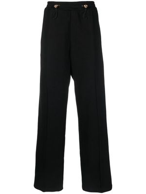 Versace Medusa-embellished straight trousers - Black