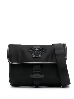 Versace Medusa foldover-top crossbody bag - Black
