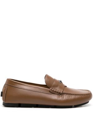 Versace Medusa Head Biggie leather loafers - Brown