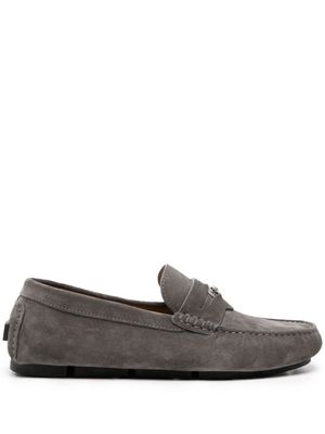 Versace Medusa Head Biggie suede loafers - Grey